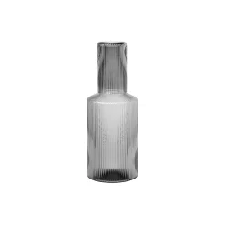 Ferm Living Kander & Karafler<Ripple Lid, smoked grey