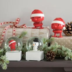Outlet Hoptimist Santa Snow Globe, red