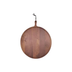 Dutchdeluxes Bakker & Kurve<Serveringsbræt rundt, valnød oiled walnut