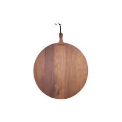 Dutchdeluxes Bakker & Kurve<Serveringsbræt rundt, valnød oiled walnut