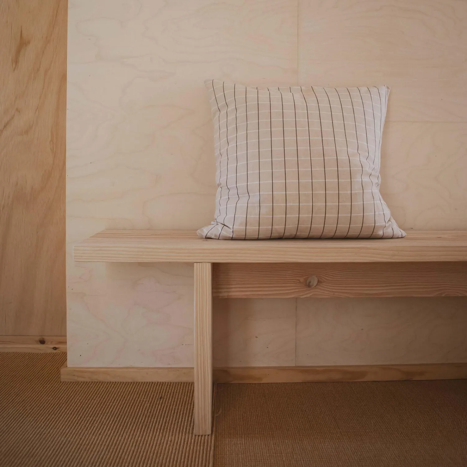 Discount Studio Feder Sienna pude, winter white check