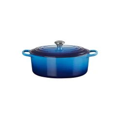 Sale Le Creuset Signature oval gryde 6,3 L, azure blue