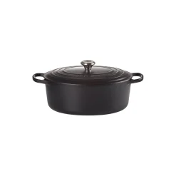 Le Creuset Gryder & Pander<Signature oval gryde 6,3 L, matte black