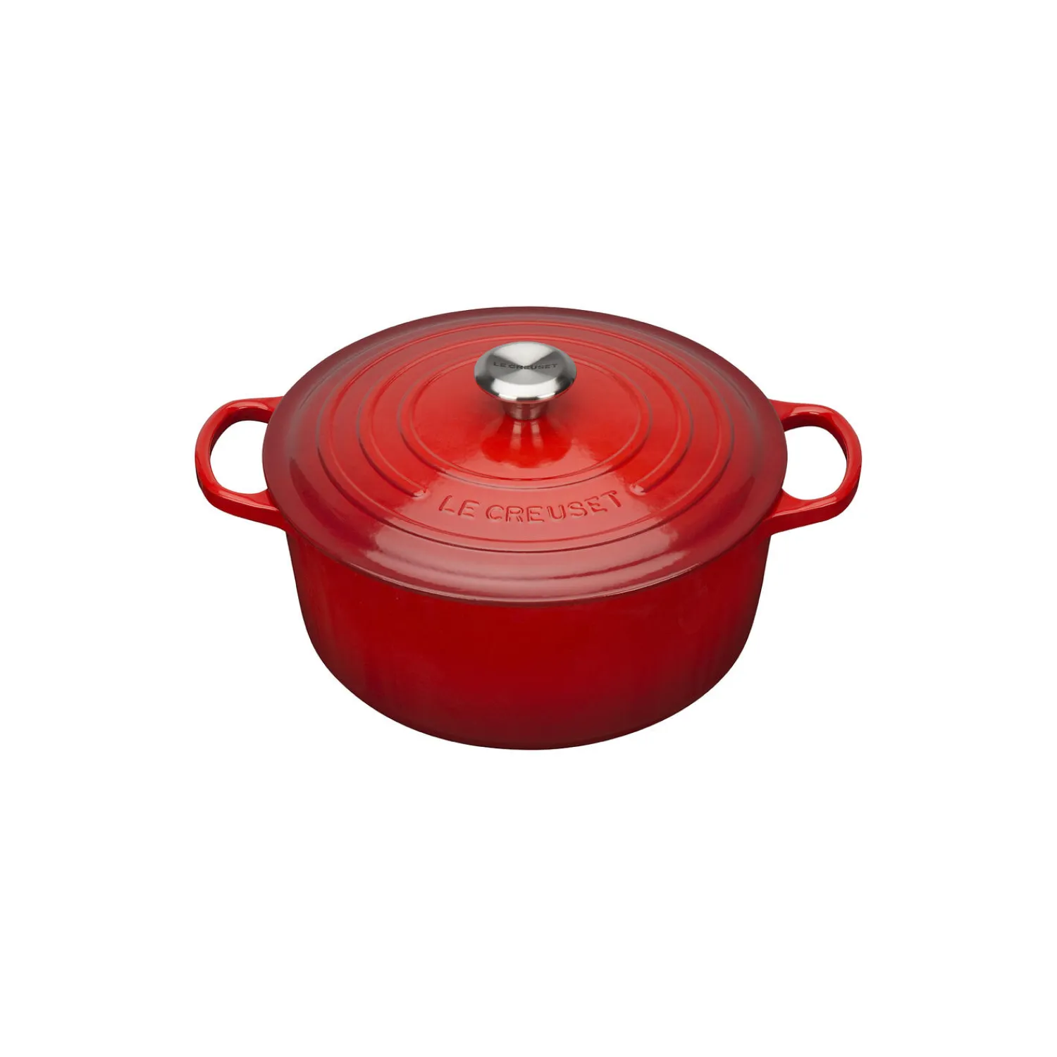 Le Creuset Gryder & Pander<Signature rund gryde Ø 28 cm, cerise