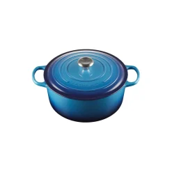 Le Creuset Gryder & Pander<Signature rund gryde Ø 28 cm, azure blue