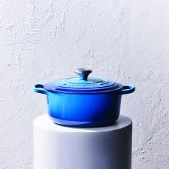 Le Creuset Gryder & Pander<Signature rund gryde Ø 28 cm, azure blue