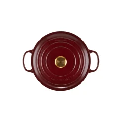 Best Le Creuset Signature rund gryde Ø 28 cm, garnet