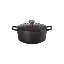 Le Creuset Gryder & Pander<Signature rund gryde Ø 24 cm, matte black