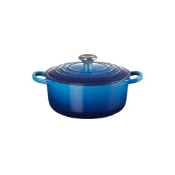 Le Creuset Gryder & Pander<Signature rund gryde Ø 20 cm, azure blue
