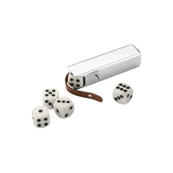 Georg Jensen Bøger & Puslespil<Sky 5 terninger i etui