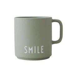 Design Letters Kopper & Krus<SMILE favoritkop med hank, green
