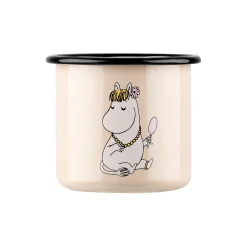 Muurla Kopper & Krus<Snorkfrøken emaljekrus, beige