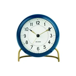 Online Arne Jacobsen Clocks Station bordur, petroleum hvid/petroleum, hvid/petroleum, hvid/petroleum