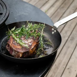 Gastrotools Gryder & Pander<Stegepande carbonstål Ø 24 cm