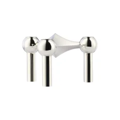 STOFF Nagel Lysestager<lysestage, krom