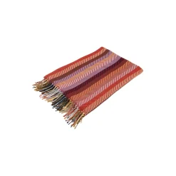Best Geismars Væverier Stribet plaid, rød r&oslash;d
