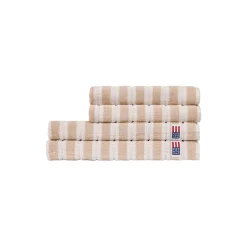 Discount Lexington Striped Terry Towel, lt beige/off white