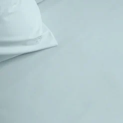 Georg Jensen Damask Sengetøj<SUPIMA PERCALE fladt lagen, minimal blue