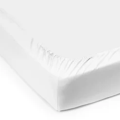 Georg Jensen Damask Sengetøj<SUPIMA PERCALE lagen til boxmadras, white