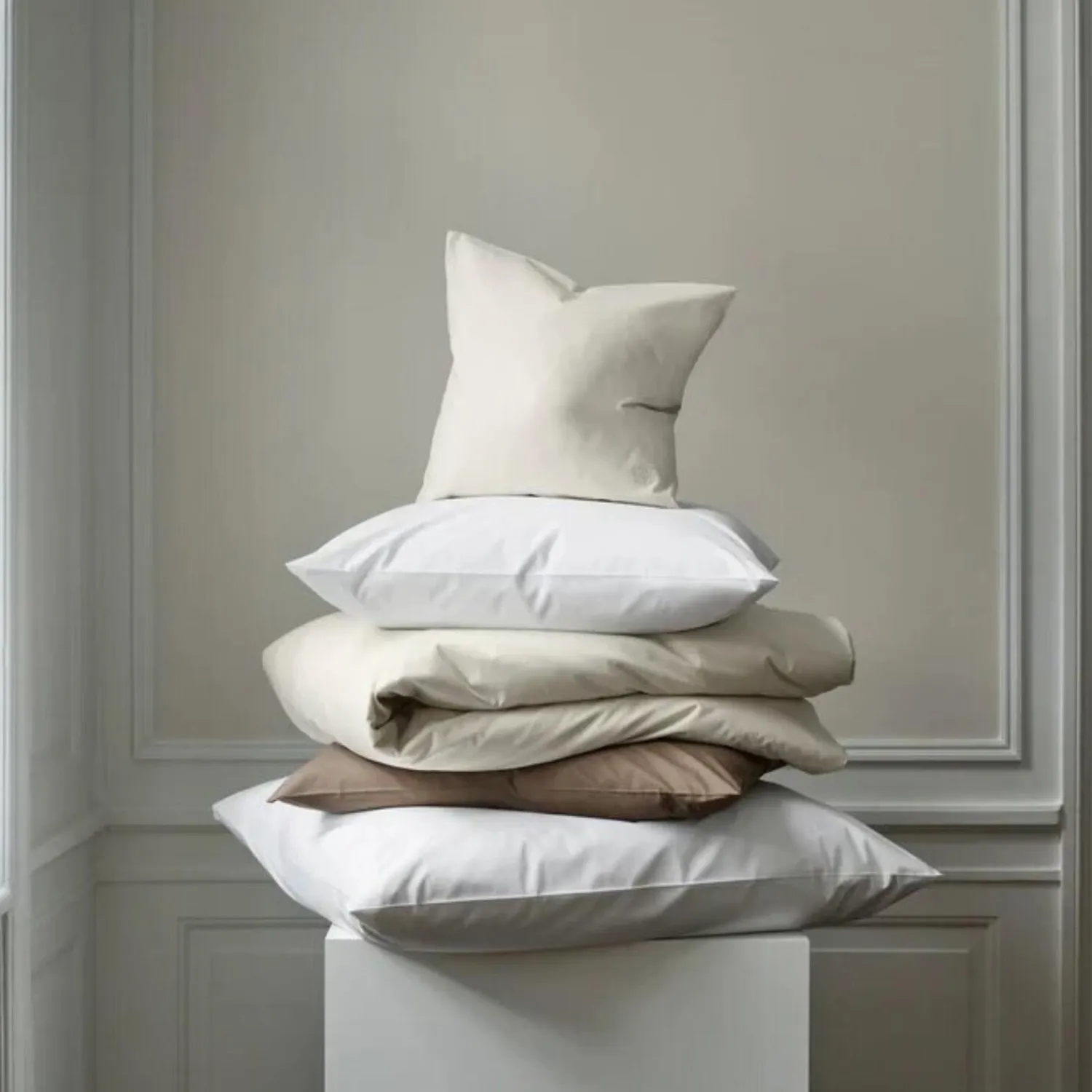 Best Georg Jensen Damask SUPIMA PERCALE sengetøj, walnut