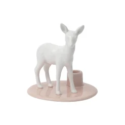 Clearance Dottir Nordic Design Sweet Stories lysestage med hjortekid, lyserød