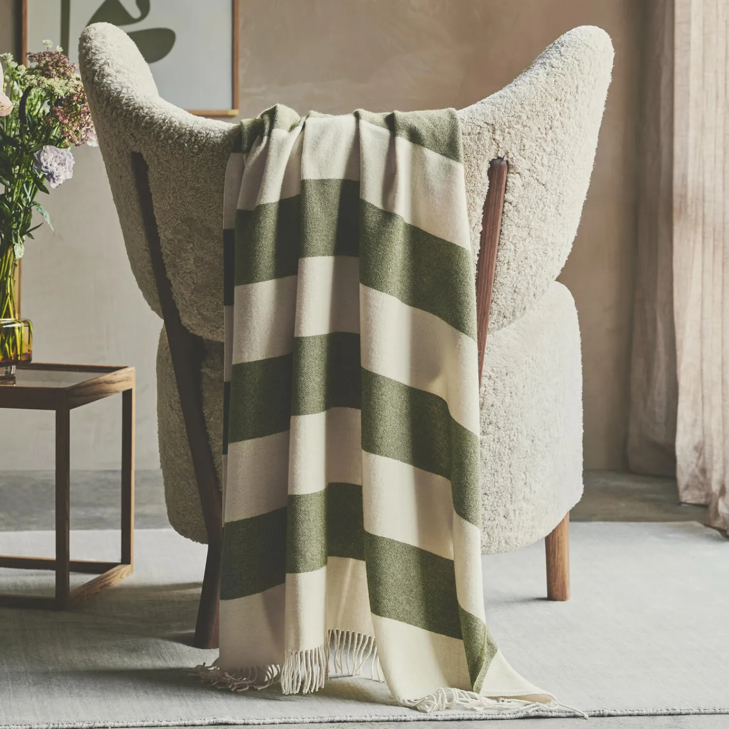 Hot Silkeborg Uldspinderi The Sweater plaid, 07802 green