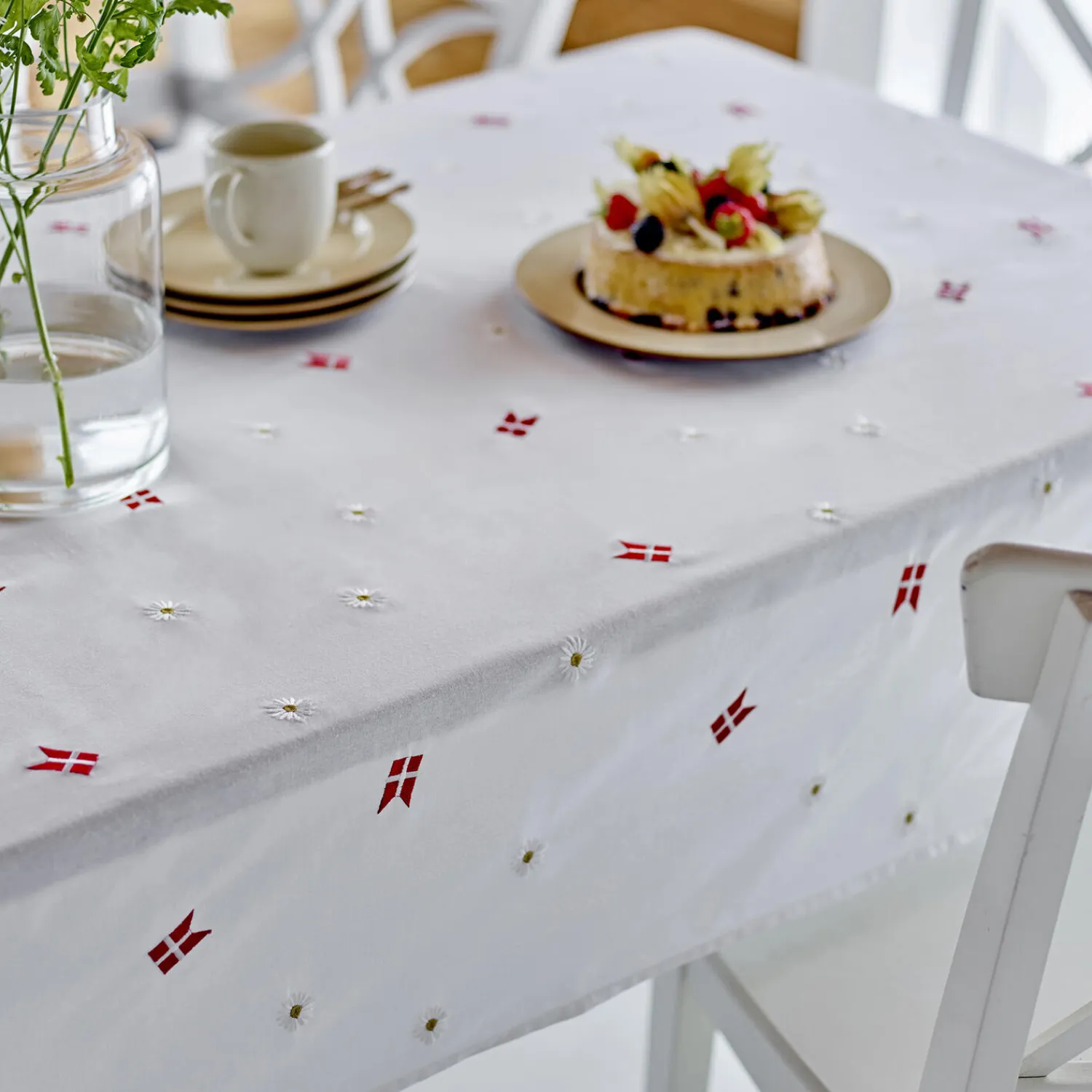 Södahl Bordtekstiler<Tillykke dug, white