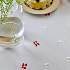 Södahl Bordtekstiler<Tillykke stofservietter, white