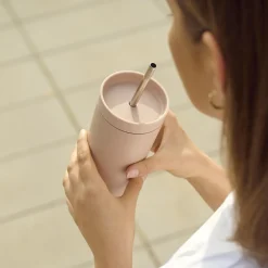 Stelton To Go<To Go Sip termokop med sugerør, heather heather, heather