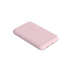 Best Kreafunk toCHARGE Qi trådløs powerbank dusty rose