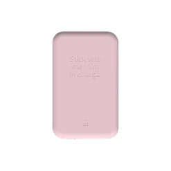Best Kreafunk toCHARGE Qi trådløs powerbank dusty rose