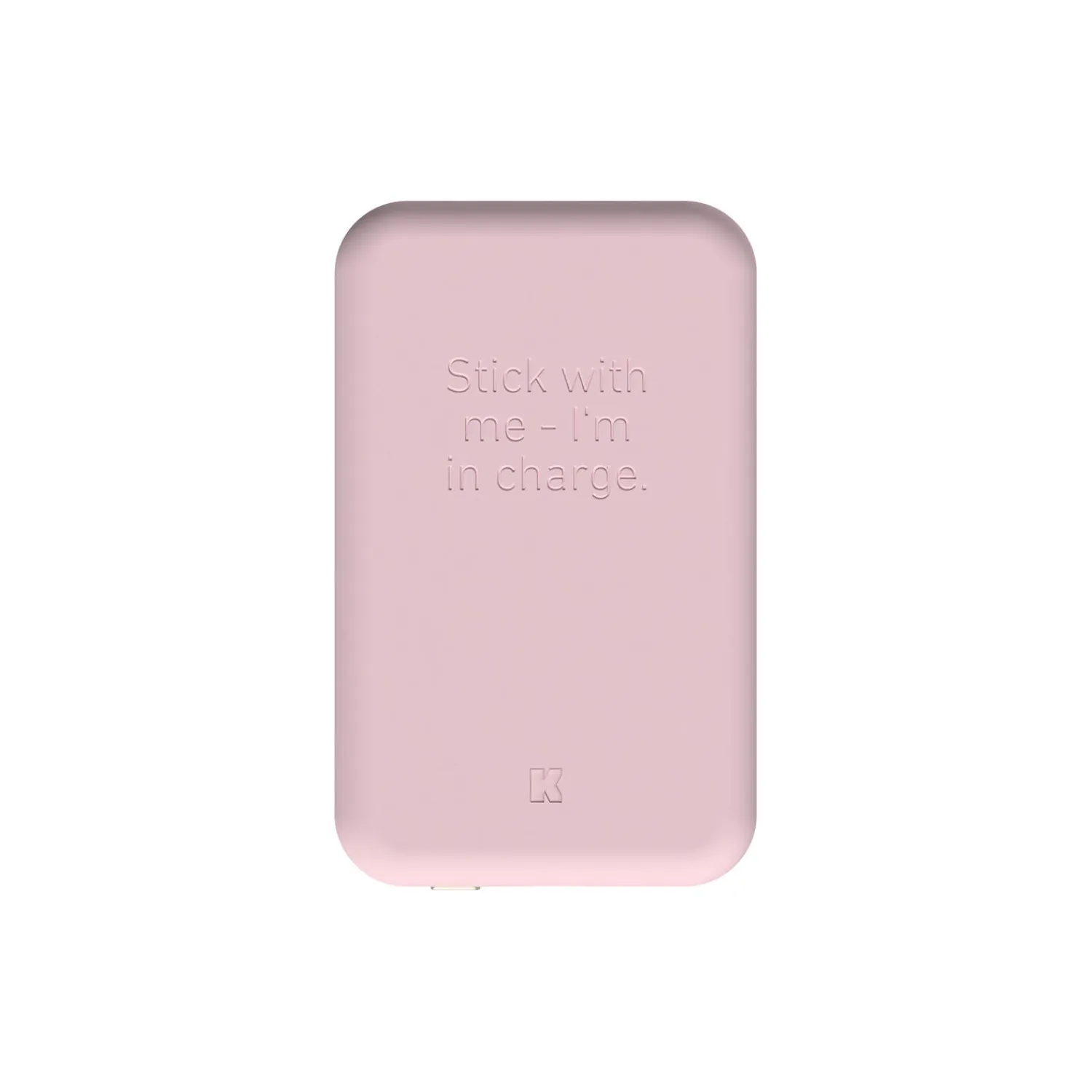 Best Kreafunk toCHARGE Qi trådløs powerbank dusty rose