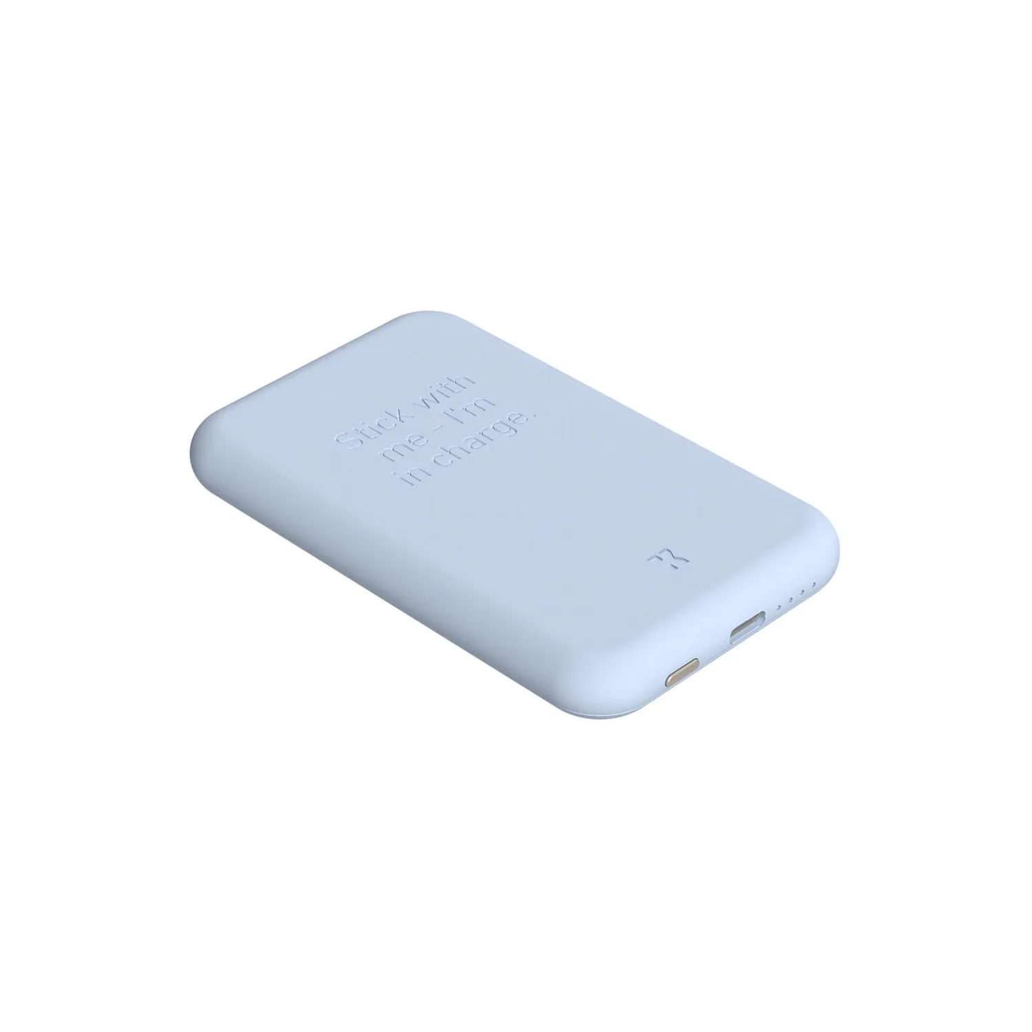 Kreafunk Opladere<toCHARGE Qi trådløs powerbank cloudy blue