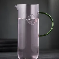 Lyngby Glas Kander & Karafler<Torino glaskande, pink/grøn pink/gr&oslash;n