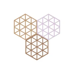 Zone Denmark Diverse<Triangles bordskåner, terracotta/lupine/almond