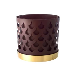 Discount Klong Trio Drop Flowerpot Large dark red