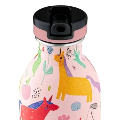 24Bottles To Go<Urban Drikkeflaske med Sports Låg og Stone Finish, magic friends