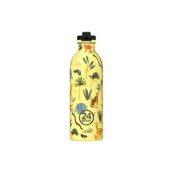 24Bottles To Go<Urban Drikkeflaske med Sports Låg og Stone Finish, jungle friends