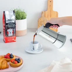 Bialetti Kaffe- & Teudstyr<Venus espressokande 4 kopper, sølv krom