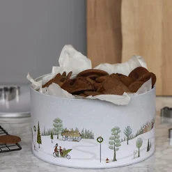 Bastian Køkkenopbevaring<Vinter kagedåsesæt 2 dele, arctic ice/woodrose