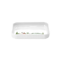 Pillivuyt Skåle & Fade<Vinter rektangulært fad 18 cm