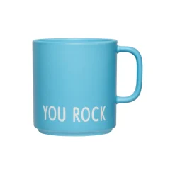 Design Letters Kopper & Krus<YOU ROCK favoritkop med hank, blue swim cap blue